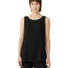 Eileen Fisher Woman Bateau Neck Long Shell Black XS Eileen Fisher