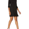 BCBGeneration Women's Mini Dress with Long Sleeves and Ruffle Hem, Black, Small BCBGeneration