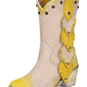Circle G Women's Painted Leaf Studded Boot Snip Toe Q0225 7 M Circle G