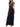 Xscape Short Sleeve Long Sheer Matte Jersey with Bead Top Navy 8 Xscape