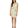 Kensie Women's Tie-Dye Rayon Dress, Dusty Olive Combo, Large kensie