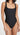 Madewell Women's Second Wave Square-Neck Tank One-Piece Swimsuit, True Black, M Madewell