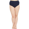 LAUREN RALPH LAUREN Plus  Bias Tribal Ikat Shirred High-Waisted Pant Navy 18W Lauren Ralph Lauren