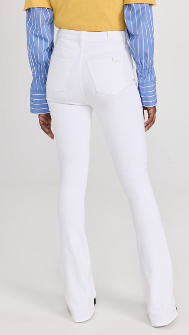 7 For All Mankind Women's Ultra Skinny Boot Jeans, Clean White, Size 29