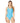 adidas Womens Sh3.Ro Mid 3-Stripes Swimsuit Sky Rush 10