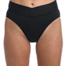La Blanca Women's Cross Over High Waist Bikini Swimsuit Bottom, Black Size 10 La Blanca