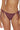 BECCA Women's Tie Side Bikini Bottom, Cheeky Coverage,Women, Aubergine,L