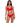 Lauren Ralph Lauren Beach Club Solid Mid-Rise V-Front Bottoms Red 6 Lauren Ralph Lauren