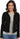 Liverpool Women's Classic Button Front Jacket in Powerflex Knit Denim, Black, L Liverpool