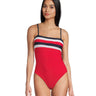 Beach Riot Women's Standard Jessa One-Piece, American Color-Block Size L Beach Riot