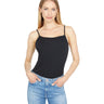 Madewell Ribbed Spaghetti Strap Thong Bodysuit True Black LG (Women's 10-12) Madewell