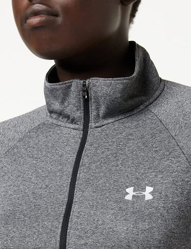 Under Armour UA Tech ½ Zip Carbon Heather Women's Size L