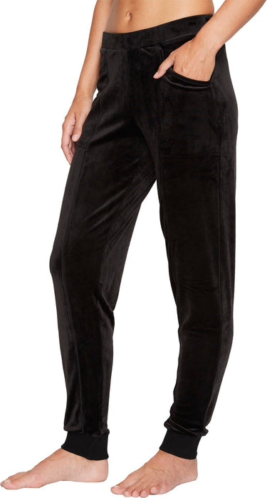 Natori Women's Velour Pant, Black, Medium