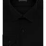 Van Heusen Men's FIT Dress Shirts Lux Sateen Stretch Solid Black,18"Neck 32"33" Van Heusen