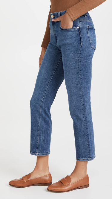 DL1961 Women's Patti Straight High Rise Ankle Jeans, Maritime (Vintage), Blue 32