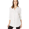 Tribal Lightweight Sateen Loose Fit Long Shirt White Size S Tribal