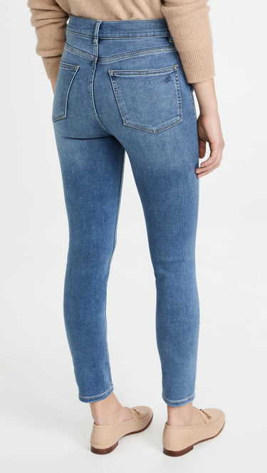 DL1961 Women's Farrow Instaculpt High Rise Cropped Skinny Jean, Blue Bell, 24