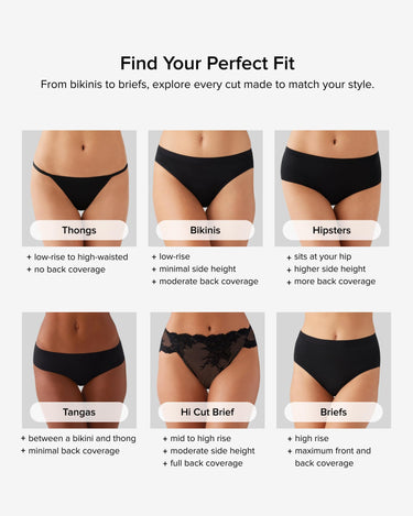 Wacoal Feeling Flexible Hi-Cut Brief  Black MD