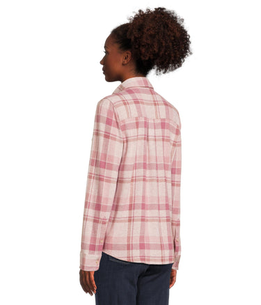 Faherty Women's Legend Sweater Shirt, Amelia Plaid Size M