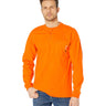 Timberland MEN PRO FR Cotton Core Long Sleeve Henley with Pocket Blaze Orange S Timberland PRO