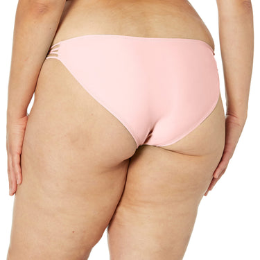 Volcom Women's Bikini Bottoms- Hipster Fit, Full Coverage,Sun Protection,Pink, S Volcom