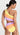 Beach Riot Women's Joyce One Piece Swimsuit,Sundazed Color Block,Purple,Stripe M Beach Riot