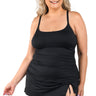 La Blanca Women's Lingerie Strap Tankini Swimsuit Top, Black Size 10 La Blanca