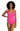 La Blanca Women's Over The Shoulder Tankini Swimsuit Top, Pop Pink Size 12 La Blanca