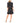 CeCe Womens Tiered Ruffle 3/4 Sleeve Shift Dress Rich Black X-Large CeCe