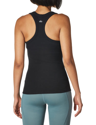 Alo Yoga Women's Rib Support Tank, Black, Size M Alo