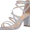 Jessica Simpson womens Stassey Heel Sandal Pump, Silver, 7.5 US Jessica Simpson