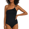 La Blanca Women's Goddess Shoulder Mio One Piece Swimsuit, Black Size 6 La Blanca
