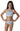 Hobie Girls Hi Neck Crop Bra Bikini Top & Banded Bottom Swimsuit Set, 10
