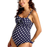 PEZ D'OR Matermity Capri Polka Dot Print One Piece Navy (L) PEZ D'OR