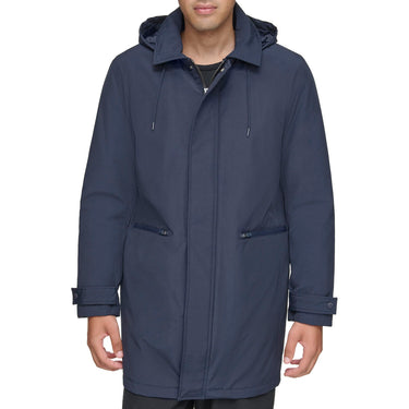 Andrew Marc Men's Rain Jacket, navy MAC STYLE INK, size Medium