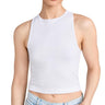 Free People Women's Hayley Racerback Brami, White, XS-SM (Women's 0-6) Free People
