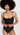 Madewell Women's Second Wave Spaghetti Strap One-Piece Swimsuit, True Black, L Madewell