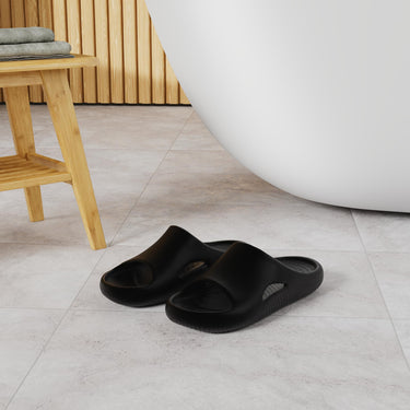 Crocs Unisex-Adult Mellow Recovery Slides, Black, Size 7 Men/9 Women Crocs