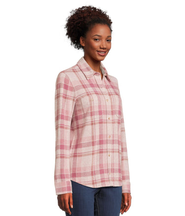 Faherty Women's Legend Sweater Shirt, Amelia Plaid Size M