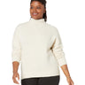 Madewell Plus Dillon Mockneck Pullover Sweater Heather Eggshell 1X Madewell