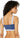 BCBG Womens Block Party Color Block Bralette Top Navy MD BCBG