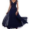 Xscape Womens Petites Padded Bust Evening Dress Navy 6P Xscape