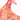 HOBIE GIRL'S One Shoulder Bralette and Sash Hipster Swimsuit Set Coral Hobie