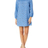 Kensie Women's Forget Me Not Floral Dress, Crisp Blue Combo, X-Large kensie