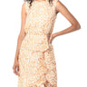 Sam Edelman Women's Sleeveless Ruffle Dress: Mini Dress, Yellow Multi, 8 Sam Edelman