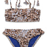 Hobie Girls' Ruffle Straight Bandeau Bikini Top & Ruffle Hipster Bottom 16 Hobie