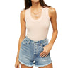 Free People Women's U Neck Tank, White, XS Free People