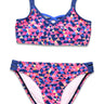 Hobie Girls' Strappy Bralette Bikini Top & Hipster Bottom Swimsuit Set, 14 Hobie
