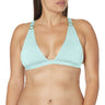 BCBG Womens Core Solids Ring Shirr Convertible Bra Top Aqua 10 BCBGMAXAZRIA