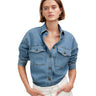 Madewell Womens Mushy Long Sleeve Shirt in Blissfield Wash Blissfield Wash XXL Madewell